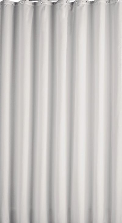 ColourMatch - Plain Shower Curtain - Super White